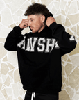 Men's Oversized 'SHAWSHANK' Applique Embroidery Hooded Jumper.