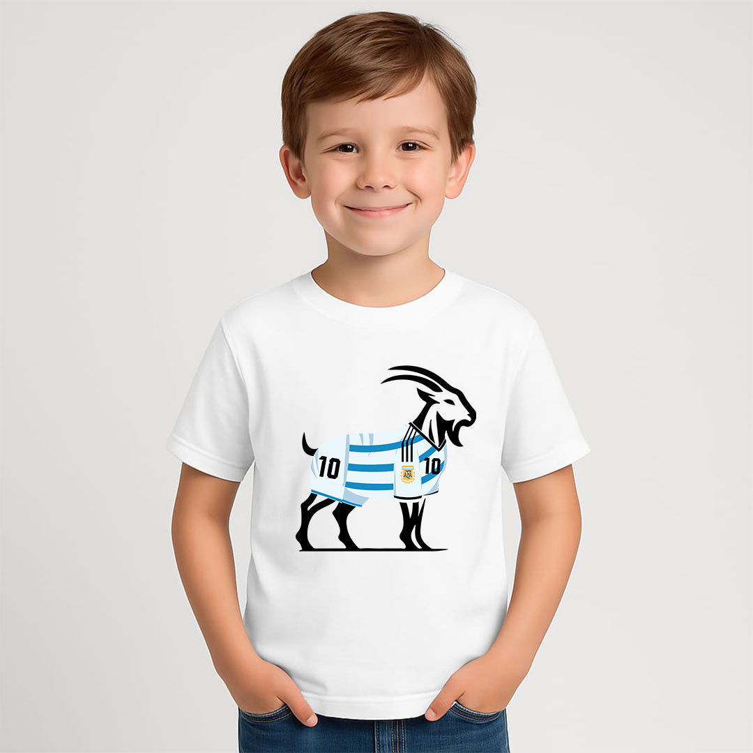 KIDS Unstoppable GOAT 🐐 LIONEL MESSI ARGENTINA 10 TSHIRT