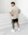 Men's Oversized Outline 'SHAWSHANK' Roman style print Heavy weight T-Shirt.