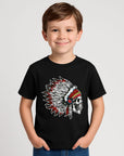 Kids' ''Indian Skull Head' Short-Sleeve T-Shirt