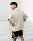 Men's Oversized Outline 'SHAWSHANK' Roman style print Heavy weight T-Shirt.