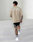 Men's Oversized Outline 'SHAWSHANK' Roman style print Heavy weight T-Shirt.