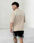 Men's Oversized Outline 'SHAWSHANK' Roman style print Heavy weight T-Shirt.
