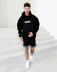 Men's Oversized 'SHAWSHANK' Roman style PUFF print Heavy weight Hoodie