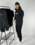 Men's 'Shawshank Longline Roman style Hoodie' with curved hems.