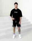 Men's Oversized Outline 'SHAWSHANK' Roman style print Heavy weight T-Shirt.
