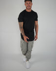 Men's Curved-Hem Short-Sleeve T-Shirt.