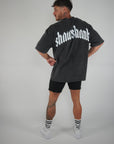 Men's Oversized 'SHAWSHANK' Roman style print Heavy weight T-Shirt.