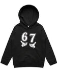 Kids Funny Six Seven Meme 6 7 Meme Gen Alpha Slan HOODIE