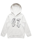 Kids Funny Six Seven Meme 6 7 Meme Gen Alpha Slan HOODIE