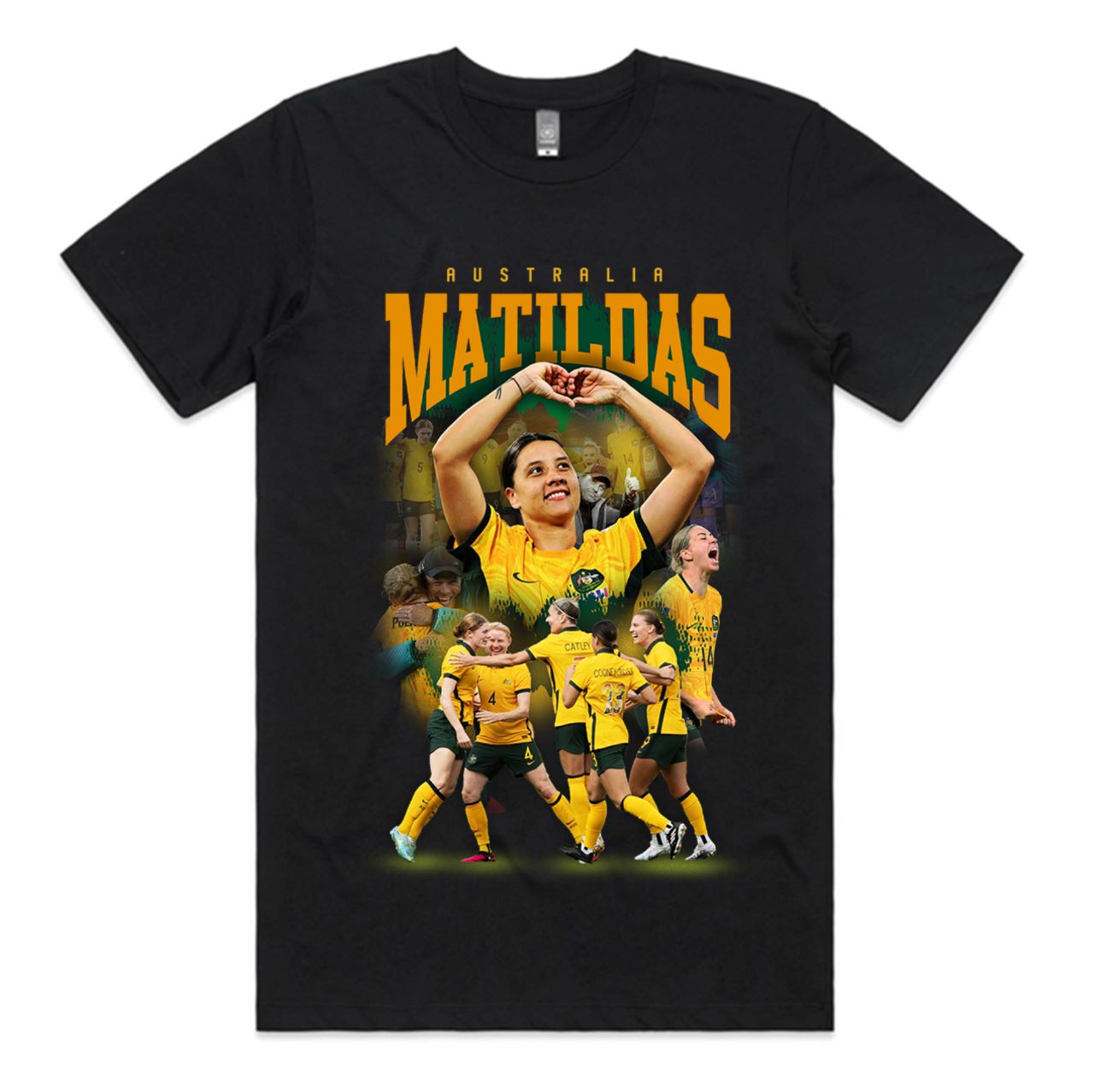 KIDS AUSTRALIA MATILDAS SUPPORTERS T-SHIRT ⚽️🇦🇺