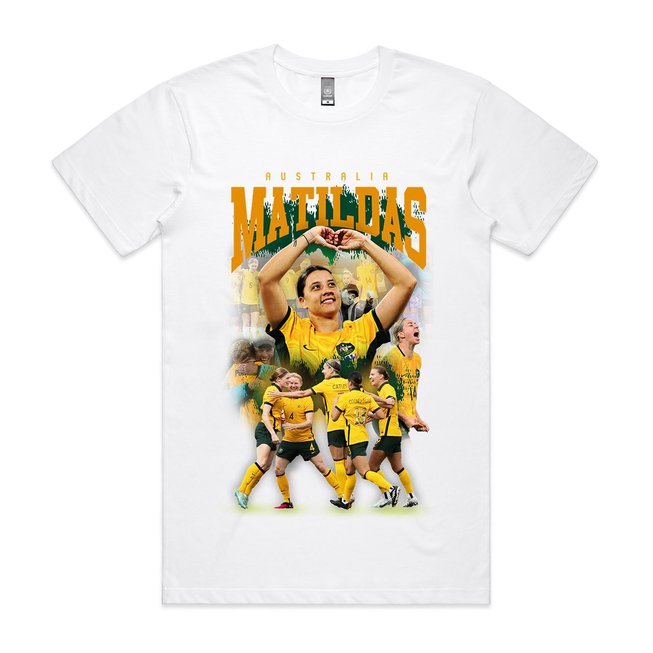 KIDS AUSTRALIA MATILDAS SUPPORTERS T-SHIRT ⚽️🇦🇺