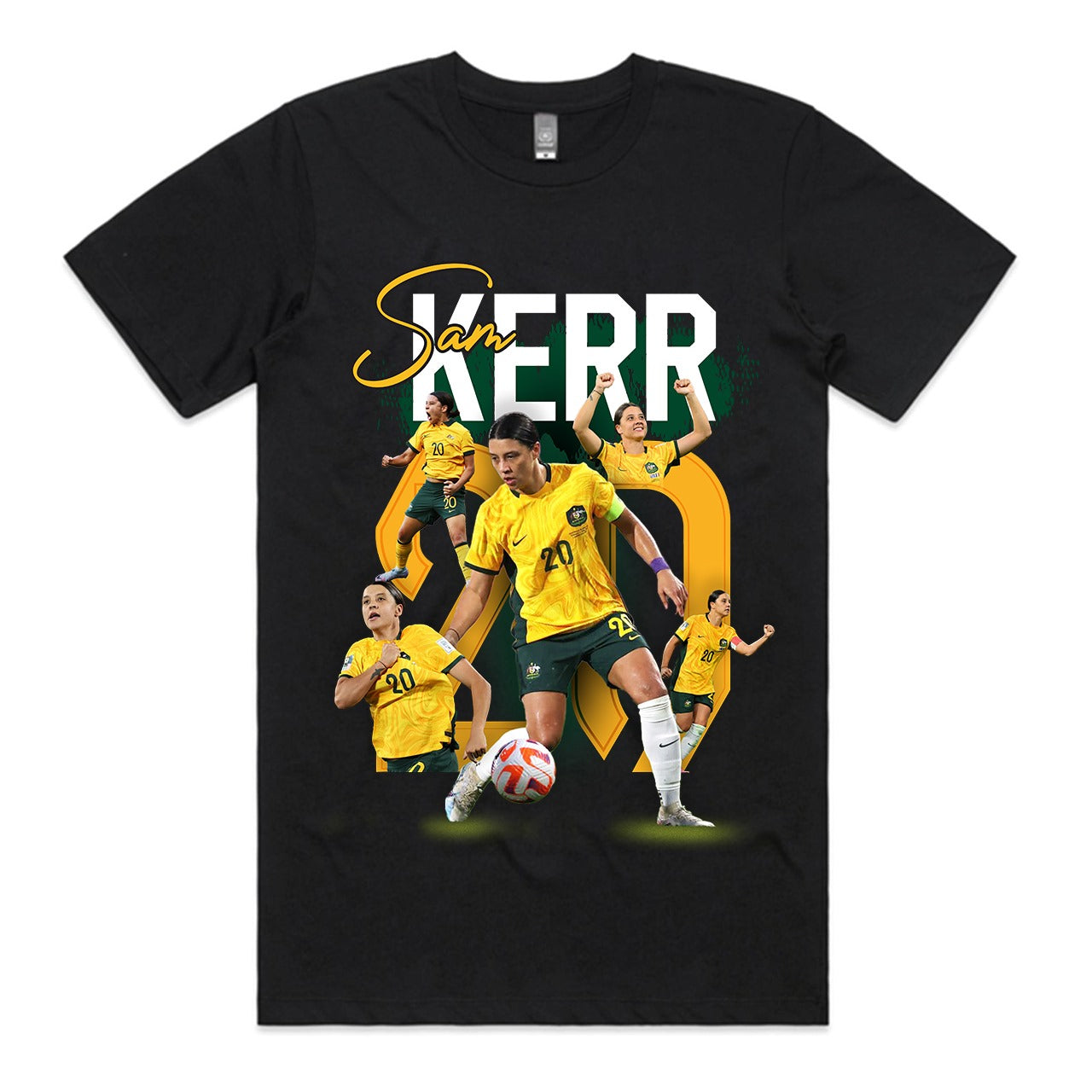 KIDS SAM KERR MATILDAS SUPPORTERS T-SHIRT ⚽️🇦🇺.