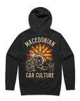 MACEDONIAN CAR CULTURE ADULT HOODED JUMPERS