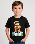 KIDS Messi Portrait Argentina ⚽ T-Shirt