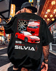 S15 Nissa Silvia Red Adults Tshirt