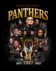 Penrith Panthers 3 Peat PREMIERS Custom tshirt.🐆