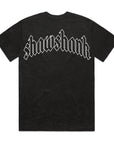 Men's Oversized Outline 'SHAWSHANK' Roman style print Heavy weight T-Shirt.