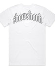Men's Oversized Outline 'SHAWSHANK' Roman style print Heavy weight T-Shirt.