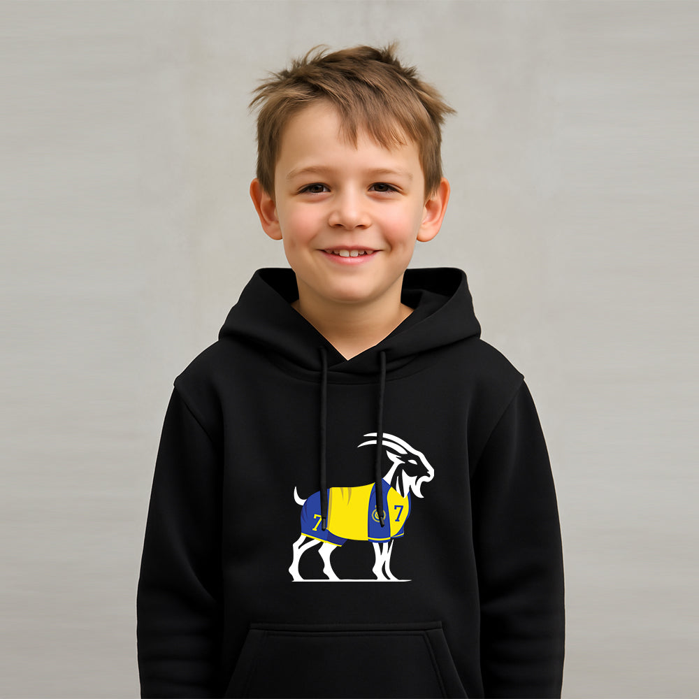KIDS UNSTOPPABLE GOAT š RONALDO SAUDIĀ 7 ā½ Hoodie