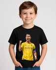 KIDS ⚡ Ronaldo Al Nassr Football Portrait ⚽ T-Shirt