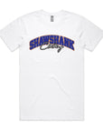 SHAWSHANK CLOTHING BLUE SIGNATURE PRINT T-SHIRT