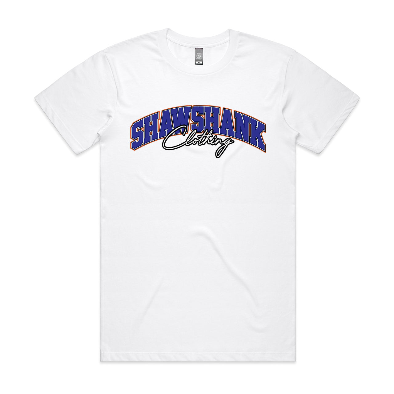 Kids SHAWSHANK CLOTHING BLUE SIGNATURE PRINT T-SHIRT