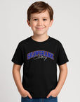 Kids SHAWSHANK CLOTHING BLUE SIGNATURE PRINT T-SHIRT