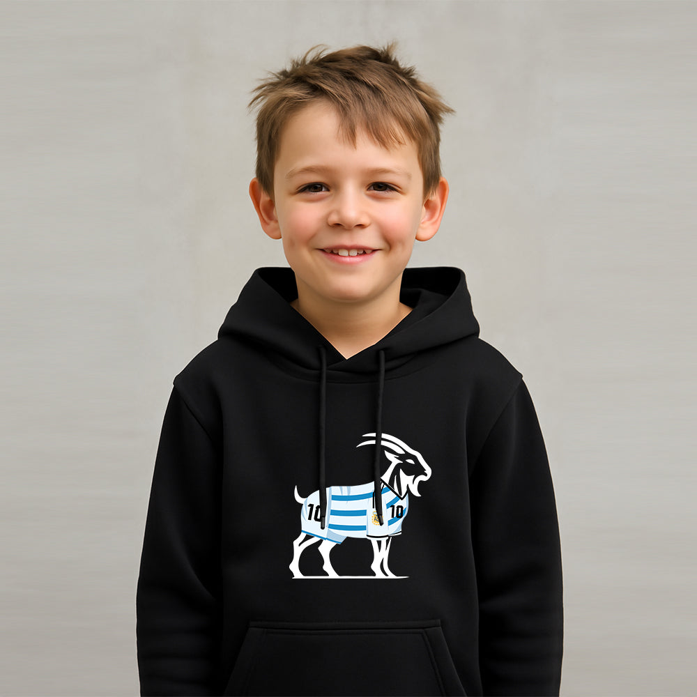 KIDS Unstoppable GOAT š LIONEL MESSIĀ ARGENTINA 10 ā½ Hoodie