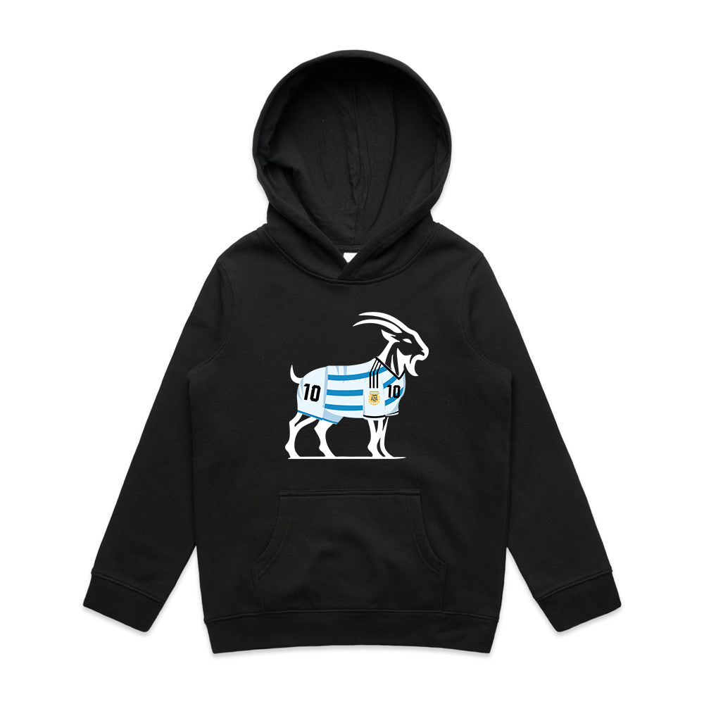 KIDS Unstoppable GOAT š LIONEL MESSIĀ ARGENTINA 10 ā½ Hoodie