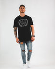 Men's Logo Outline Print Short-Sleeve T-Shirt.