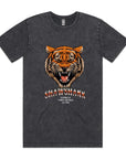 Men's ''EYE OF THE TIGER'' Acid Wash T-Shirt.