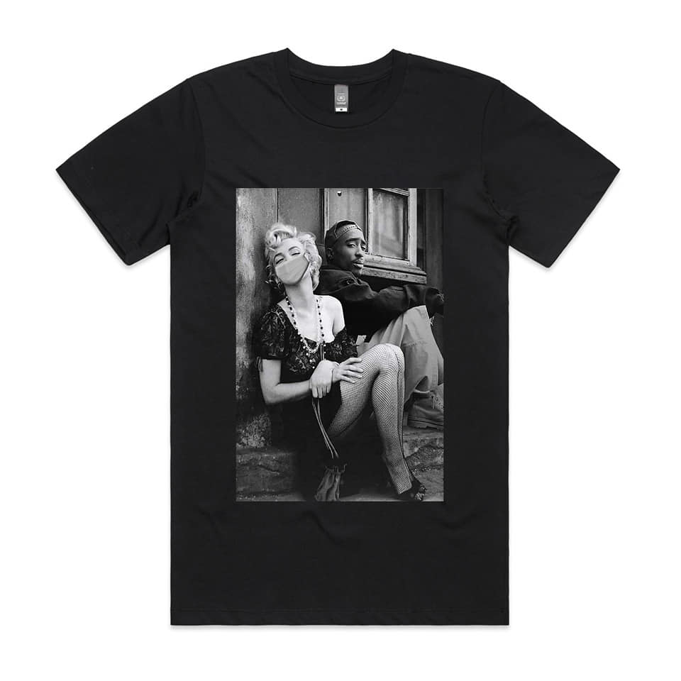 Men&#39;s &#39;&#39;Marilyn Rona + Tupac&quot; Printed T-Shirt