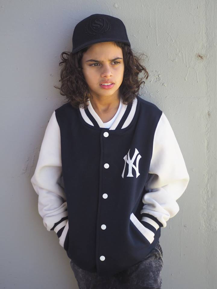 KJ02- KIDS NY COLLEGE VARSITY JACKET - Shawshank Clothing