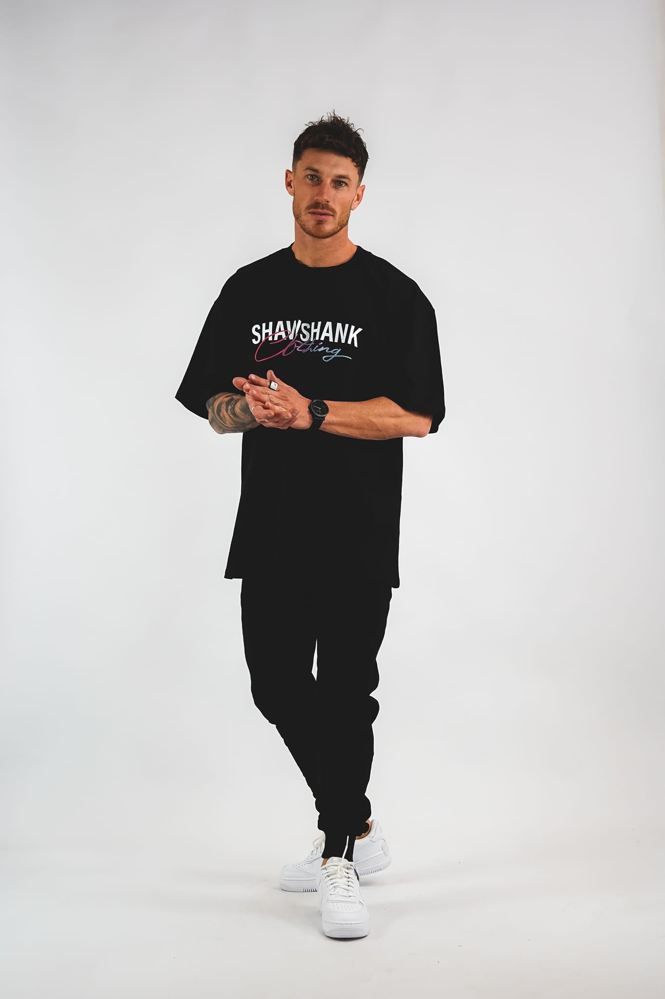 Men's Signature rainbow Oversized Heavy weight T-Shirt – Shawshank