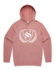 Men's Coral Logo Print Long-Sleeve Hoodie.