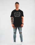 Men's Logo Outline Print Short-Sleeve T-Shirt.