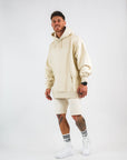 SHAWSHANK DESIGN embroided oversized hoodie and shorts set.