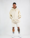 SHAWSHANK DESIGN embroided oversized hoodie and shorts set.