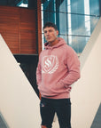 Men's Coral Logo Print Long-Sleeve Hoodie.