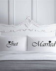 PS02- JUST MARRIED PILLOW CASES - Shawshank Clothing