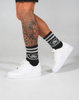 Men's Logo Embroidery Crew Socks - 3 Pairs.