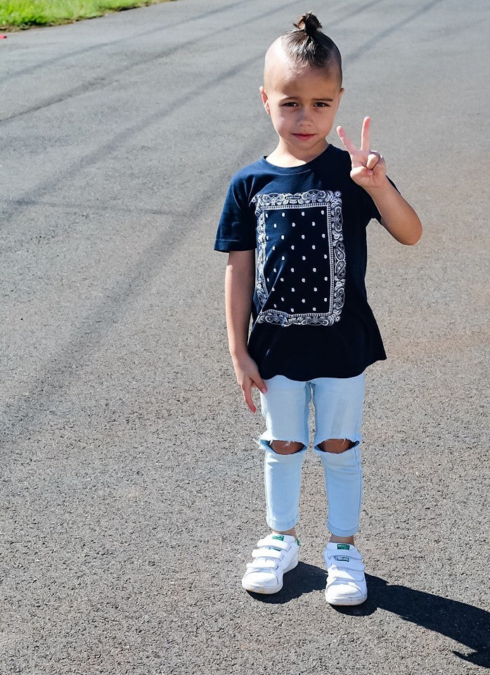 KT18- BANDANA KIDS TSHIRT / TANK - Shawshank Clothing