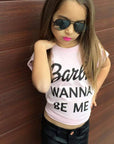 KT24- BARBIE WANNA BE ME TSHIRT - Shawshank Clothing 