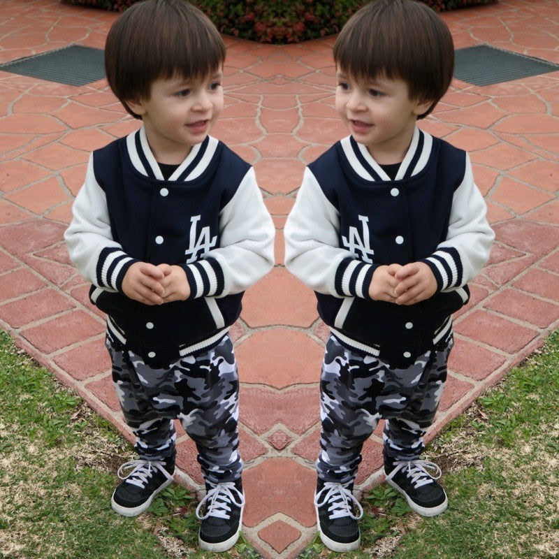 KJ03- KIDS LA COLLEGE VARSITY JACKET - Shawshank Clothing