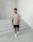 Men's Oversized Outline 'SHAWSHANK' Roman style print Heavy weight T-Shirt.