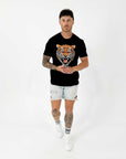 Men's ''EYE OF THE TIGER'' Acid Wash T-Shirt.