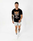 Men's ''EYE OF THE TIGER'' Acid Wash T-Shirt.