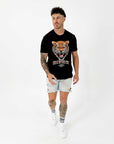 Men's ''EYE OF THE TIGER'' Acid Wash T-Shirt.