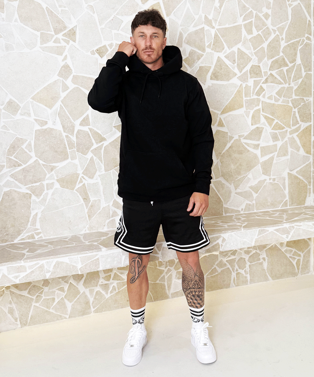 Men's fitted 'SHAWSHANK' Embossed logo heavy weight Hoodie.